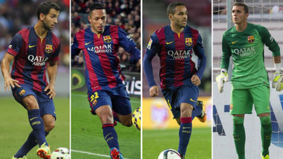4 لاعبين من برشلونة للإعارة