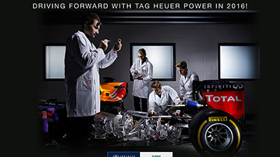 شركة TAG Heuer تحصل على توقيع فريق Red Bull Racing لسباقات فورميلا 1