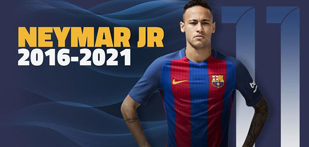 نيمار يقرر البقاء في برشلونة ويجدد عقده رسميا حتى 2021