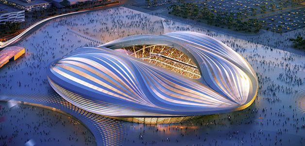 زها حديد تكشف عن تصميم أحد ملاعب مونديال 2022 في قطر