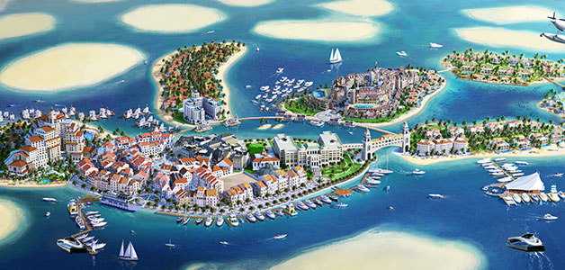تنفق دبي 1،3 مليار$ على مشروع جزر Dubai’s Heart of Europe
