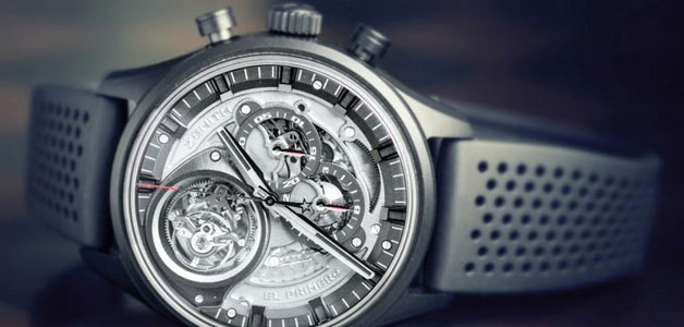 ساعة Zenith El Primero Tourbillon Skeleton Intense Black من أجمل الساعات والأكثرها أناقة!