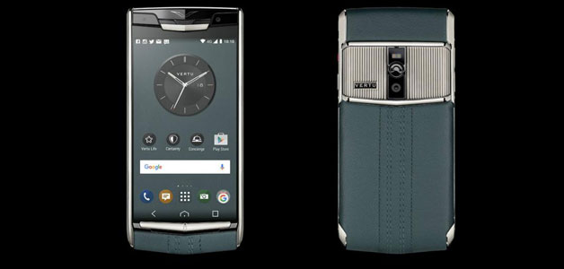 هاتفVertu Signature Touch Teal Fluted  الجديد رائع ومختلف!