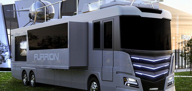 Elsium RV .. منزل متنقل مزود من أعلى بطائرة مروحية !