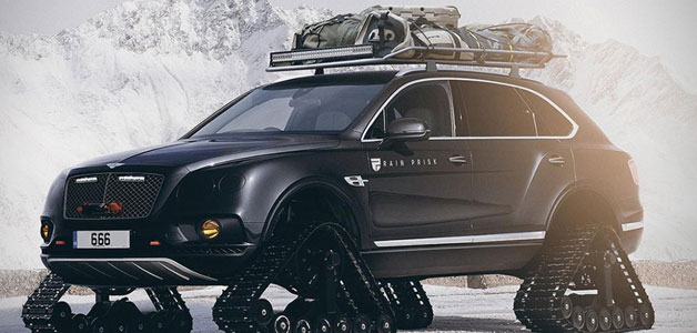 سيارة Bentley Bentayga بإطارات دبابة .. هذه هي مهمتها !