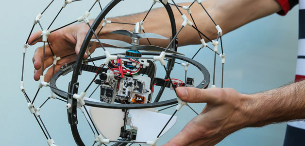طائرة flyability gimbal بدون طيار خفيفة الوزن ومضادة للصدمات