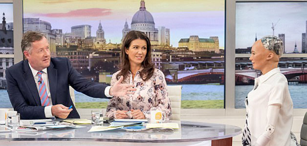 الإنسان الآلي Sophia يظهر في برنامج Good morning Britain
