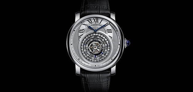 Rotonde de Cartier Astrocalendaire... تحفة فنية على صورة ساعة