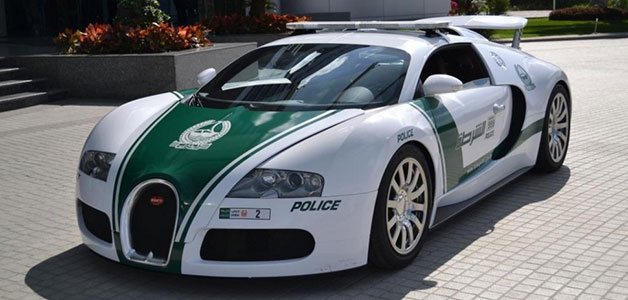 بعد بنتلي، لامبورجيني وفيراري ... Bugatti Veyron تنضمّ لشرطة دبي