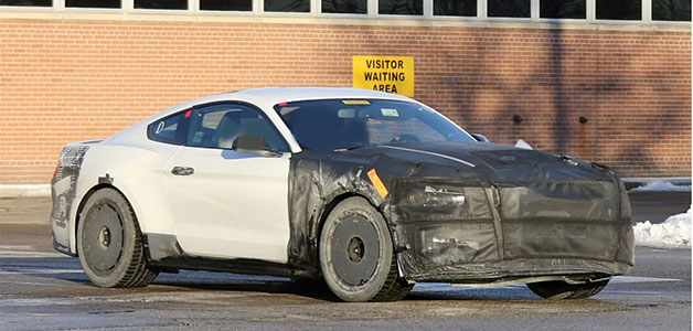 صور تجسسية لسيارة فورد موستانغ GT350 موديل 2015