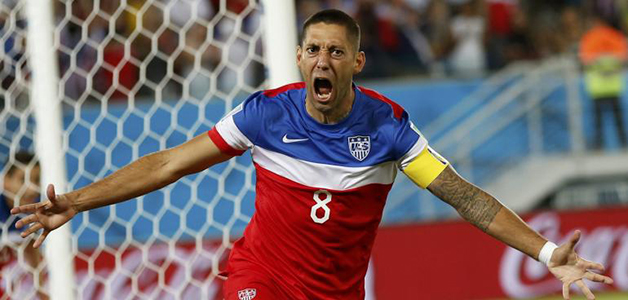 كلينت ديمبسي يسجل أسرع هدف في كأس العالم 2014 في البرازيل