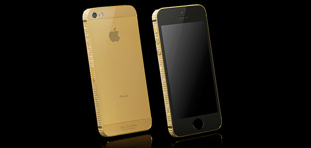 الذهب والبلاتين والسواروفسكي تزيّن أجهزة iPhone 5S