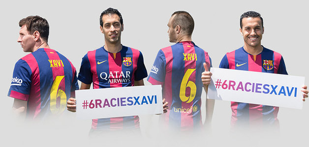 6raciesXavi .... لمن أراد ارسال رسالة وداعية لتشافي