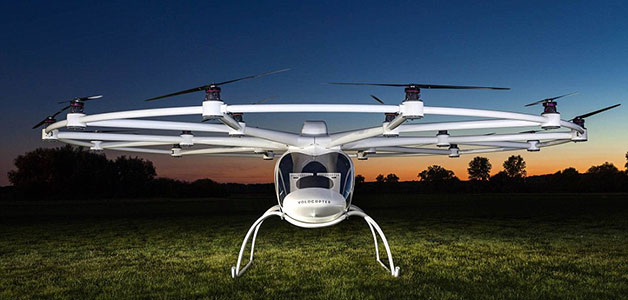 Volocopter أول طائرة هجينة تتيح التنقل بالأماكن الحضرية