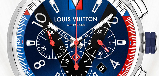 تعرف الى ساعة Tambour Blue الكرونوغراف من لويس فويتن