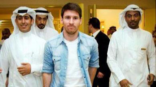كيف تم إستقبال ميسي في السعودية؟