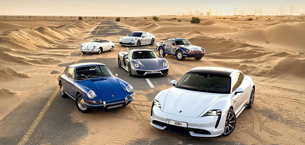 "بورش" تنظم رحلة برية بأفضل سياراتها الكهربائية من دبي إلى الرياض