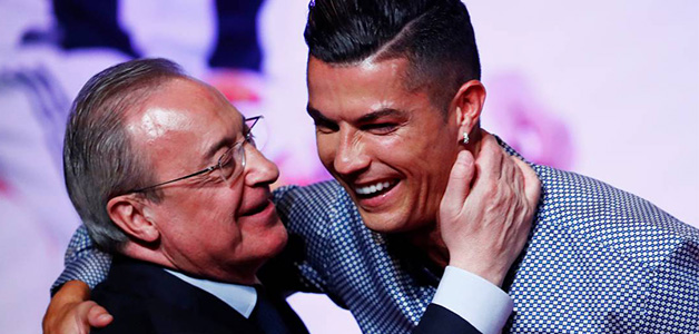 رئيس ريال مدريد يعترف: رونالدو هو الأفضل في العالم